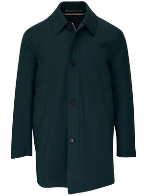 Paul Smith classic-collar wool coat - Green