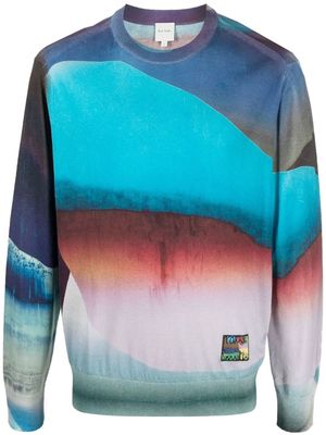 Paul Smith colour-block cotton sweatshirt - Blue