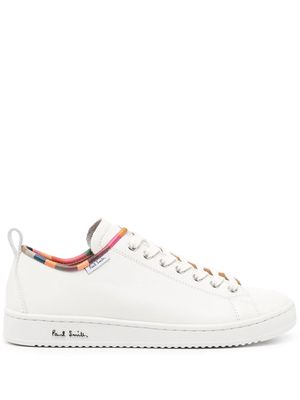 Paul Smith colour-block trim leather sneakers - White