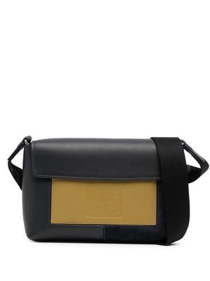 Paul Smith contrast panel cross-body bag - Blue