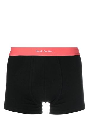 Paul Smith contrasting logo waistband boxers - Black
