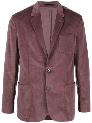 Paul Smith corduroy single-breasted blazer - Purple