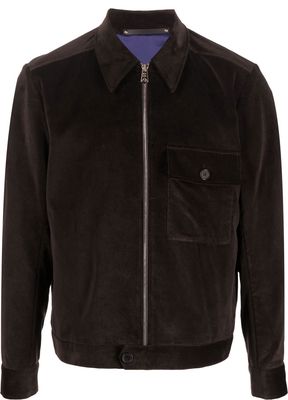 Paul Smith corduroy zipped jacket - Brown