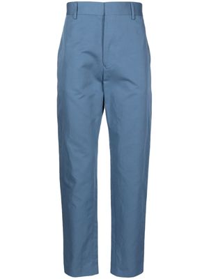 Paul Smith cotton-linen blend tapered trousers - Blue