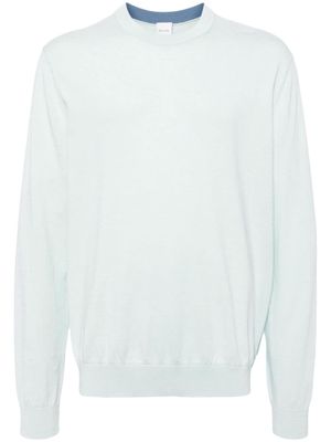 Paul Smith crew-neck organic-cotton sweater - Blue