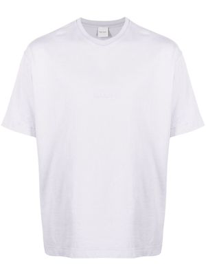 Paul Smith debossed-logo cotton T-shirt - Purple
