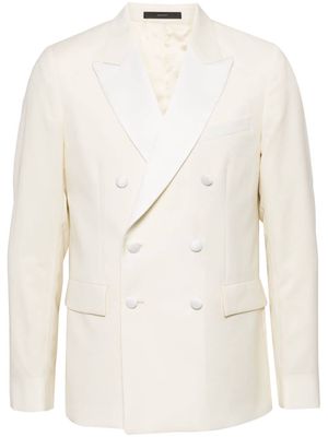 Paul Smith double-breasted wool-mohair blazer - Neutrals