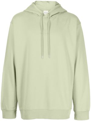 Paul Smith drawstring organic cotton hoodie - Green