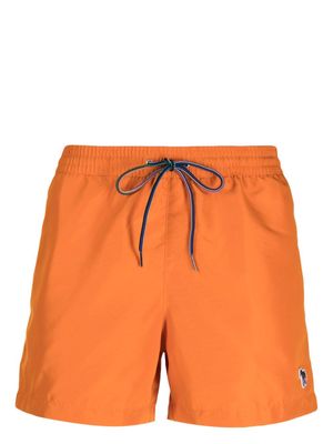 Paul Smith drawstring-waist swim shorts - Orange