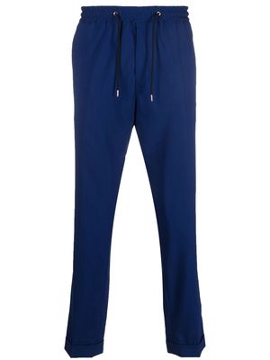 PAUL SMITH drawstring wool trousers - Blue