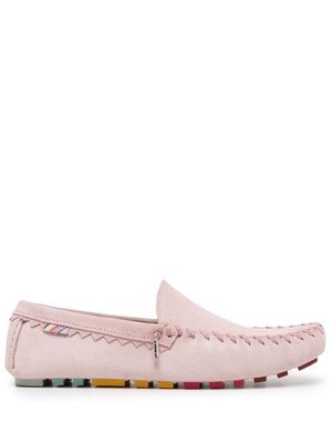 Paul Smith Dustin suede driving loafers - Pink