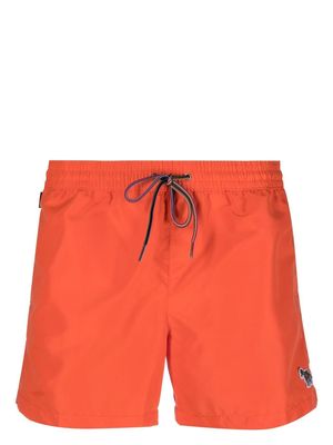 Paul Smith elasticated-drawstring swim-shorts - Orange