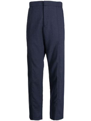 Paul Smith elasticated-waist straight-leg trousers - Blue