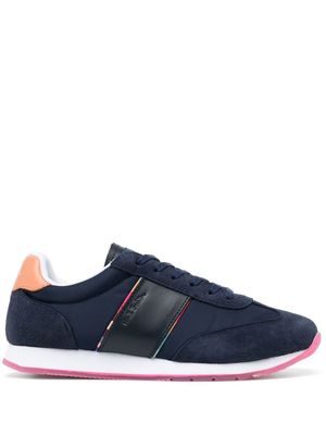 PAUL SMITH embossed-logo lace-up trainers - Blue