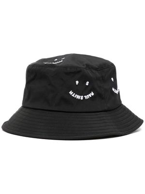 Paul Smith embroidered-logo bucket hat - Black