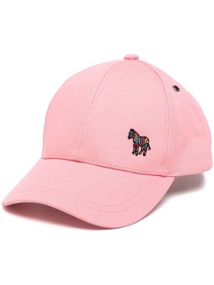 Paul Smith embroidered-zebra baseball cap - Pink