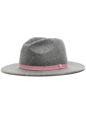 Paul Smith felted wool fedora hat - Grey
