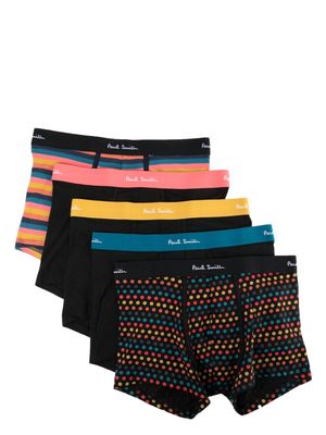 Paul Smith five-pack logo-waistband boxers - Multicolour