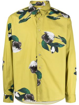 Paul Smith floral-print cotton shirt - Yellow