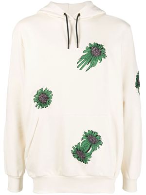 Paul Smith floral-print hoodie - Neutrals