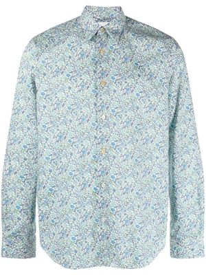 Paul Smith floral-print shirt - Blue