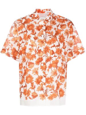 Paul Smith floral-print short-sleeve shirt - Orange