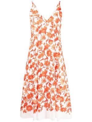 PAUL SMITH floral-print sleeveless dress - Orange
