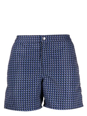 Paul Smith geometric-print surf shorts - Blue