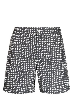 Paul Smith geometric-print swim shorts - Black