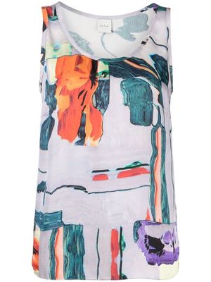 Paul Smith Glitch Floral-print tank top - Multicolour