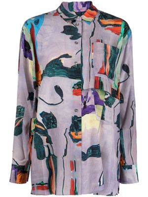 Paul Smith Glitch Floral silk shirt - Multicolour
