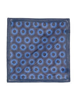 Paul Smith graphic-print cotton scarf - Blue