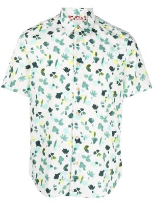 Paul Smith graphic-print cotton shirt - Green