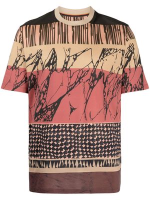 Paul Smith graphic-print cotton T-shirt - Brown