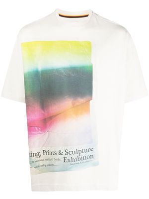 Paul Smith graphic-print cotton T-shirt - Neutrals