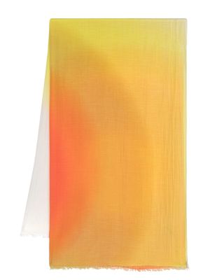 Paul Smith graphic-print scarf - Yellow