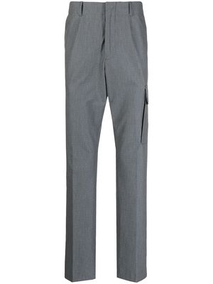 Paul Smith grid-pattern cargo-pocket trousers - Grey