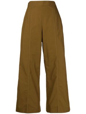 PAUL SMITH high-waisted cropped trousers - Brown