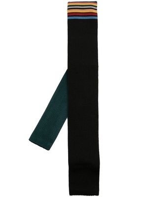 Paul Smith horizontal stripe tie - Green