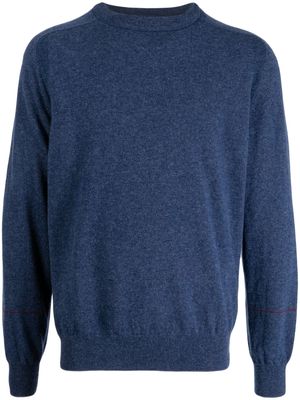 Paul Smith intarsia-logo wool jumper - Blue