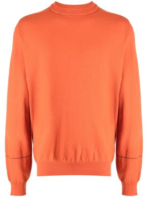 Paul Smith intarsia-logo wool jumper - Orange