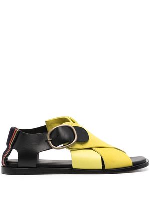 Paul Smith Izzy colour-block flat sandals - Yellow