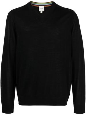 Paul Smith knitted V-neck jumper - Black