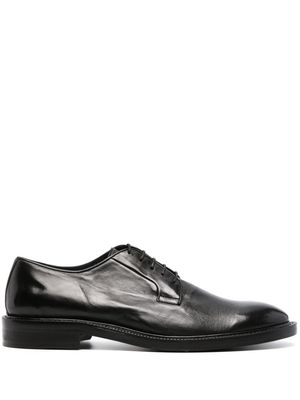 Paul Smith lace-up leather derby shoes - Black