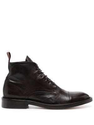 Paul Smith leather ankle boots - Brown