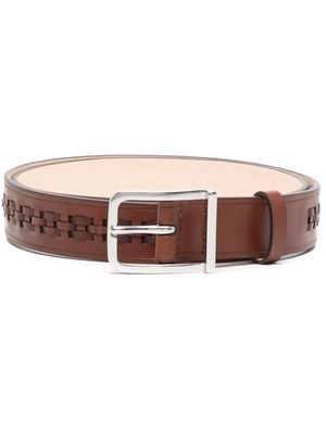 Paul Smith leather buckle belt - Brown