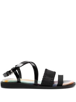 Paul Smith leather flat sandals - Black