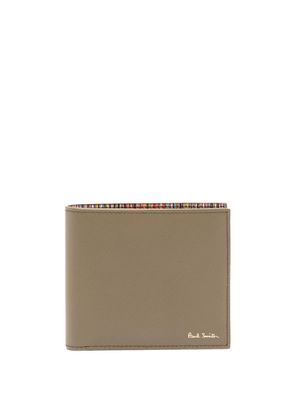 Paul Smith leather logo-print folded wallet - Green