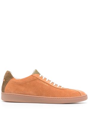 Paul Smith leather suede low-top sneakers - Brown