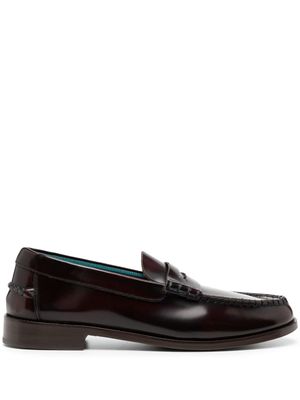 Paul Smith Lido leather loafers - Red